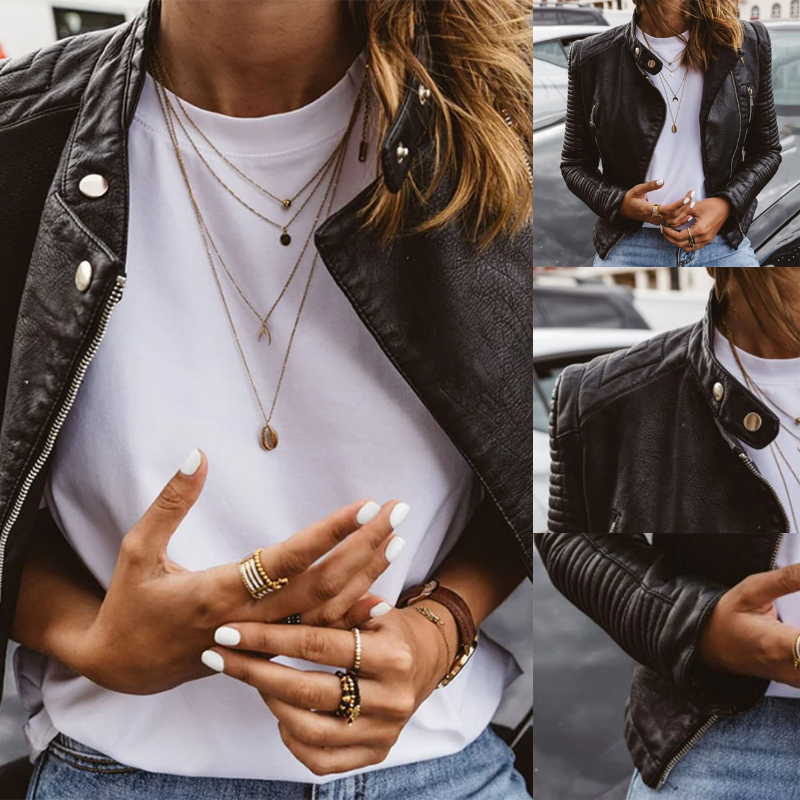 Stylische Bikerjacke für Damen | Leichte