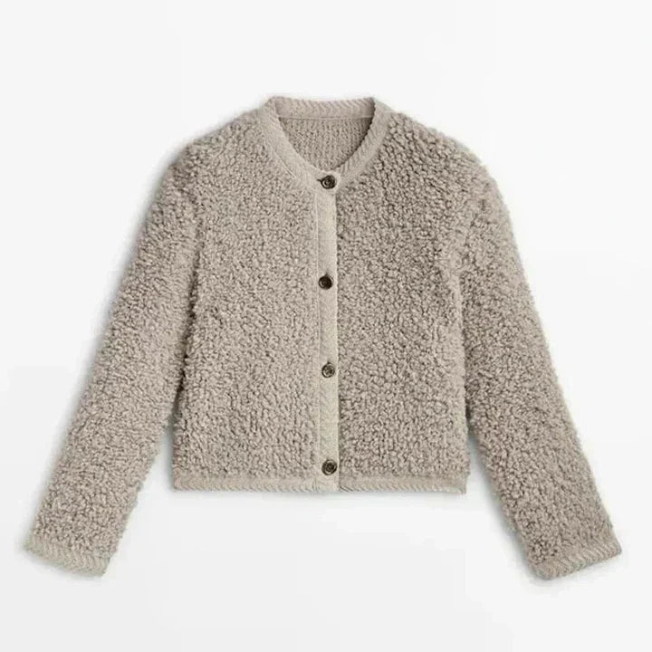 Kuscheliger Teddy-Cardigan | Weiches Material | Perfekt für kalte Tage