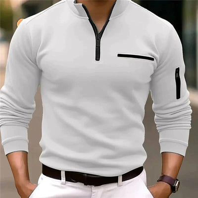 Modischer Strickpullover mit Reißverschluss für Männer
