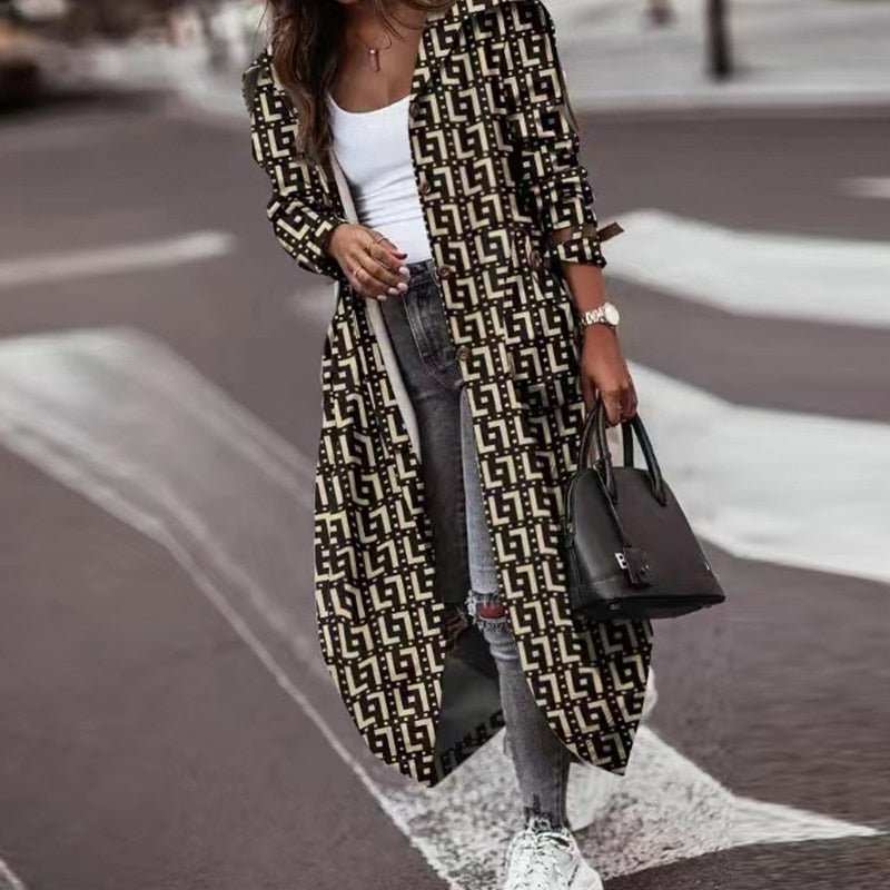 Zweireihiger Trenchcoat mit Gürtel für Damen