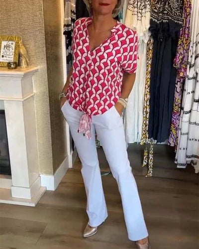 Areta® | Bluse mit geometrischem Print