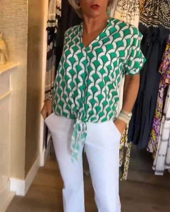 Areta® | Bluse mit geometrischem Print