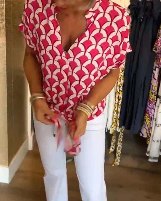 Areta® | Bluse mit geometrischem Print