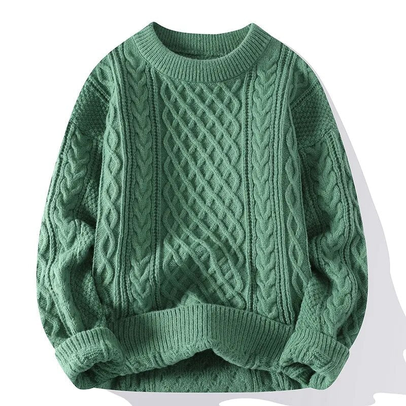 Klassischer Loose Fit-Strickpulloverfür Herren