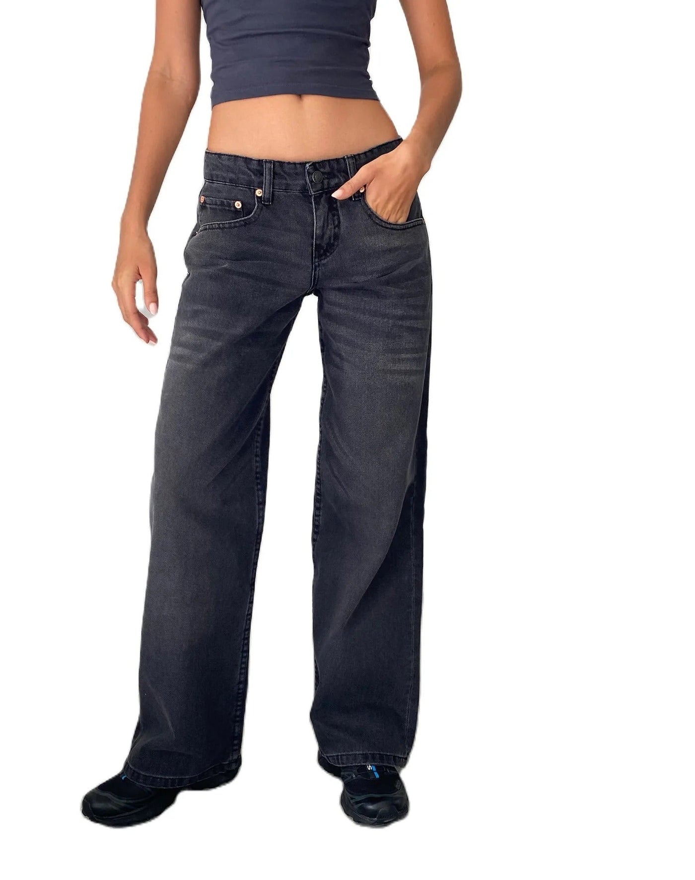 Bella | Niedrig sitzende Baggy Mom Jeans