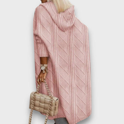 Jovina – Langer Cardigan mit Kapuze