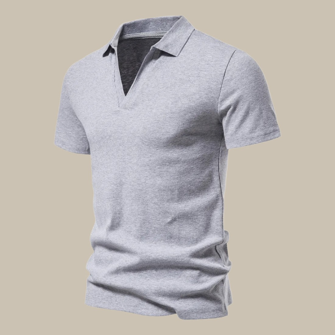 Poloshirt für Herren - Leichtes Gestricktes Kurzarm Polo für den Sommer