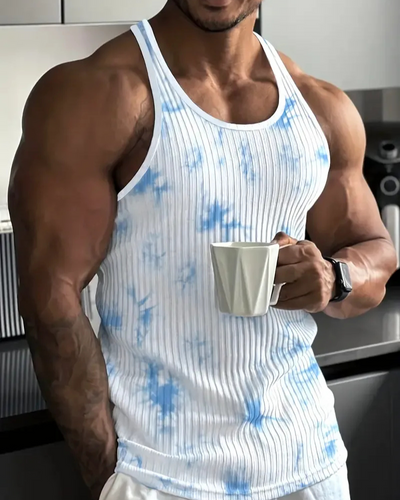 Herren klassisches geripptes Tanktop | Sport