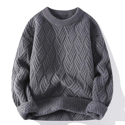 Klassischer Loose Fit-Strickpulloverfür Herren