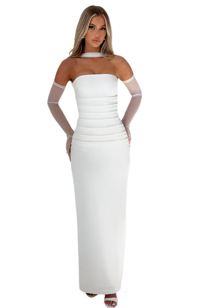 Seraphina Trägerlose Lange Kleid